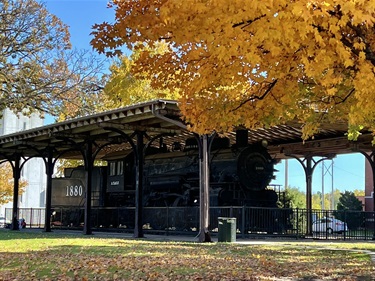 Military Park 1880 Engine in fall