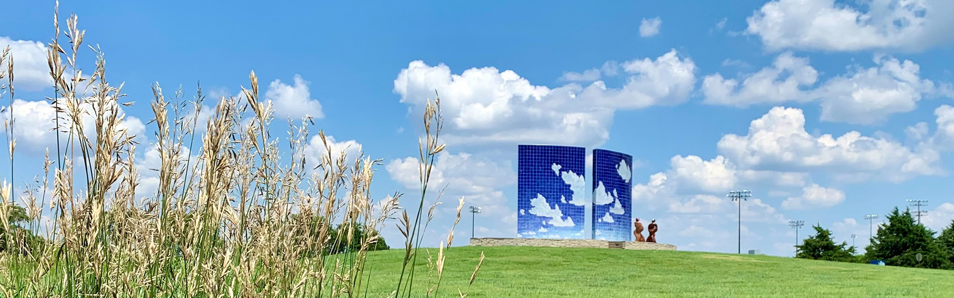 Blue Sky Sculpture in Summertime