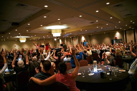 Dueling pianos event at Meridian Center